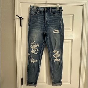 American Eagle distressed denim, Next Level Stretch. Size 10 Good used condition